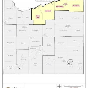 Map of Legislative District 2 in Cattaraugus County