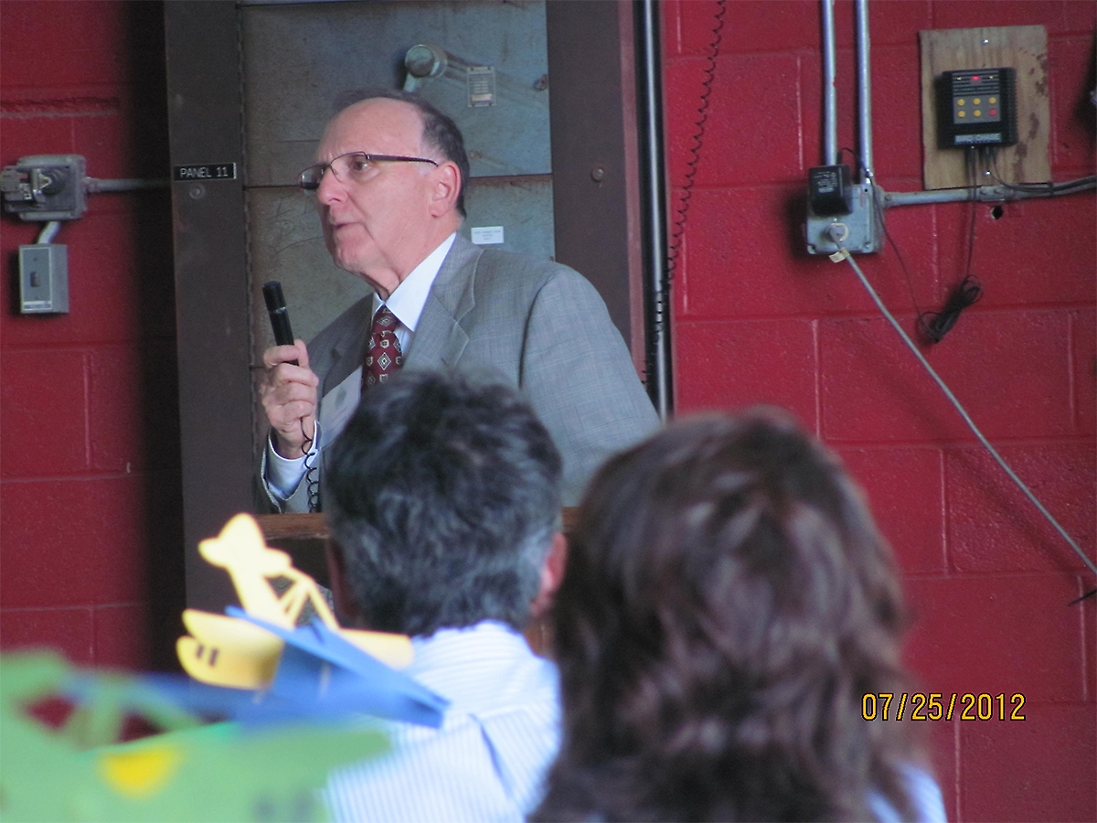 George R. Grasser speaking at Planning Board Dinner
