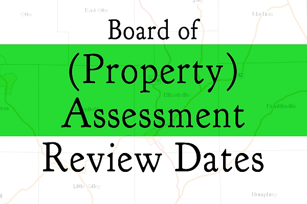 Board of (Property) Assessment Review Dates
