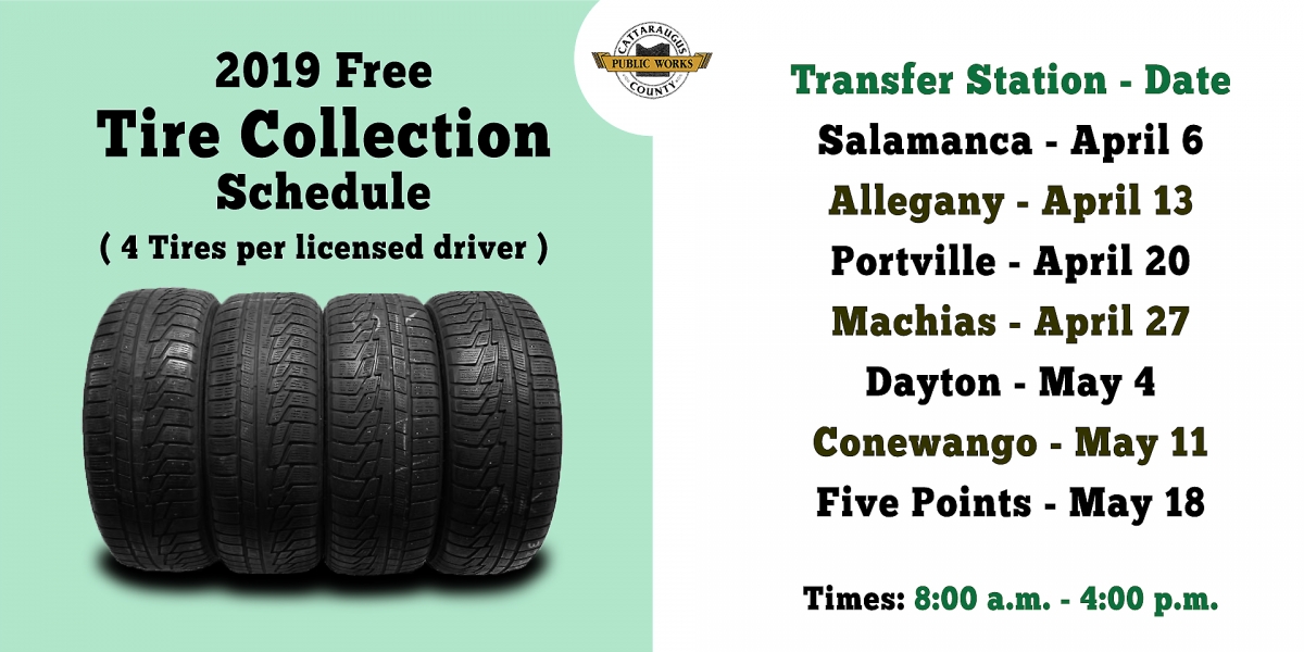 2019 Free Tire Collection Schedule