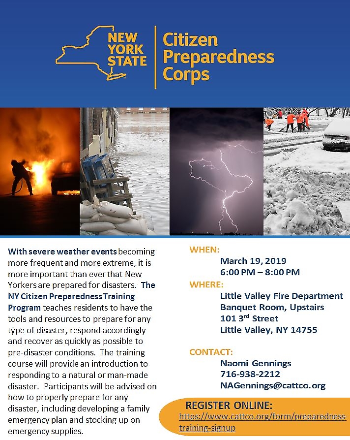 Flyer for Citizen Preparedness Training