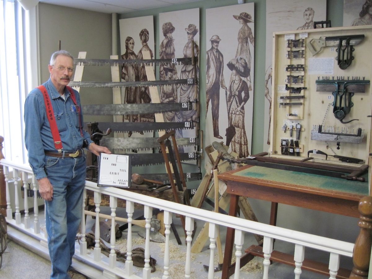 Allan Fish, the loaner of the items in this display