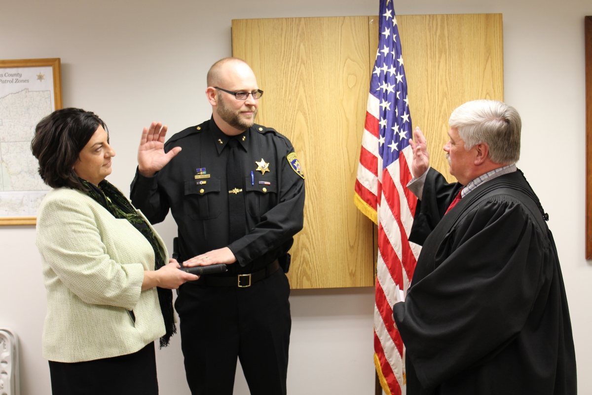 Eric Butler took the Oath of Office presided by Honorable Judge Ronald Ploetz