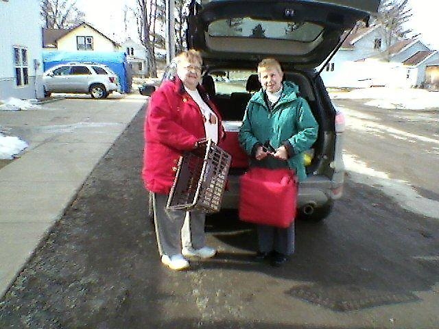 Carol, a volunteer and Legislator Paula Stockman at the South Dayton SWAN site