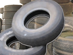 Tires to be recycled