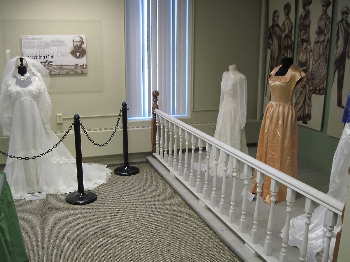 Some of the Gowns on Display at the Cattaraugus County Museum