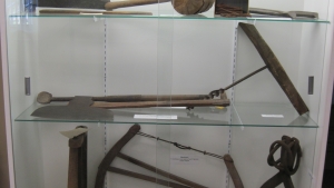 Wooden maul, ax and other Tools dating back to 1809