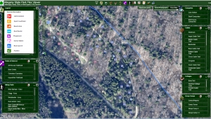 Screenshot of Allegany State Park Map Viewer zoomed in on the Barton and Weller