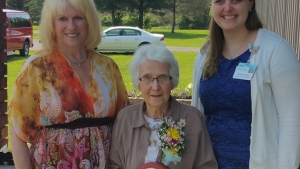 Suzanne Gaughn, Beverly Miller (Award Recipient) and Crystal Page