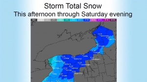 Snowfall Prediction January 12 through 13, 2018