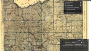 Screenshot of 1955 Layer selection in Parcel Map