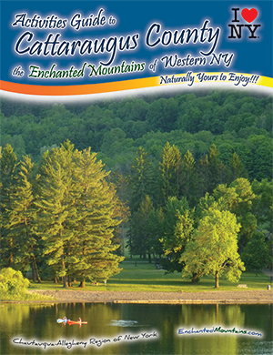 Cover of the 2015 Activities Guide to Cattaraugus County, the Enchanted Mountains of Western NY