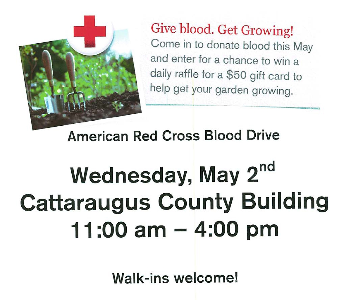 Give blood. Get Growing! Donate blood to enter for a chance to win $50gift card