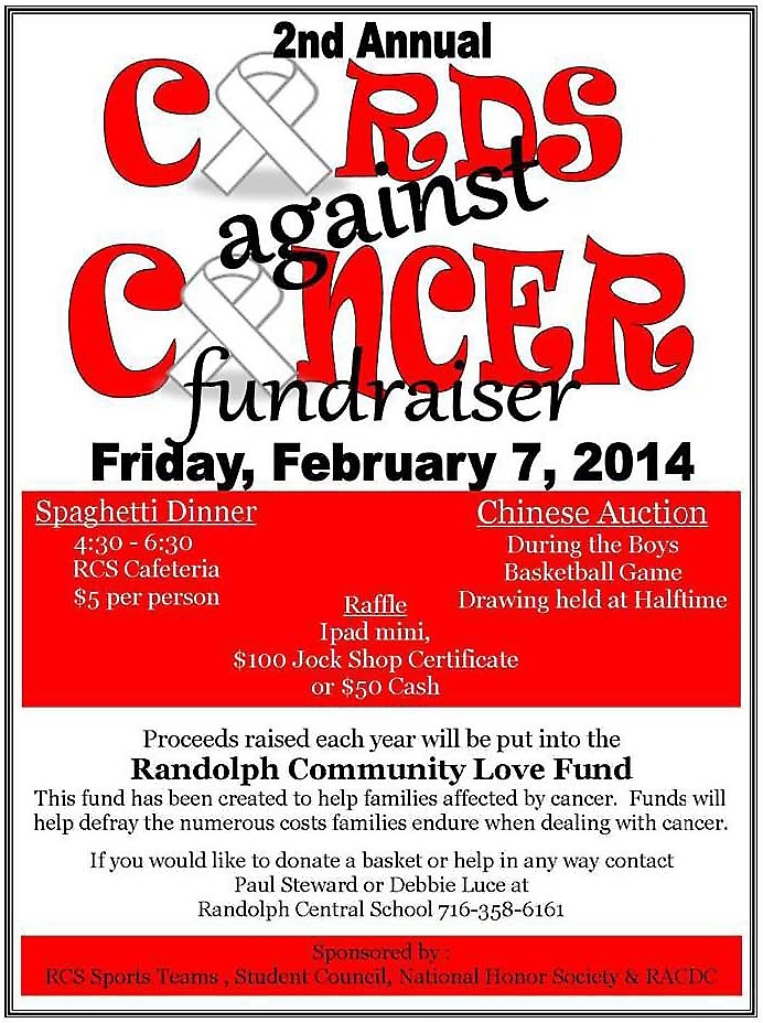 Cards against Cancer Fundraiser February 7, 2014