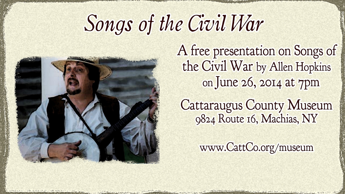 Songs of the Civil War presentation by Allen Hopkins on 6/26/2014
