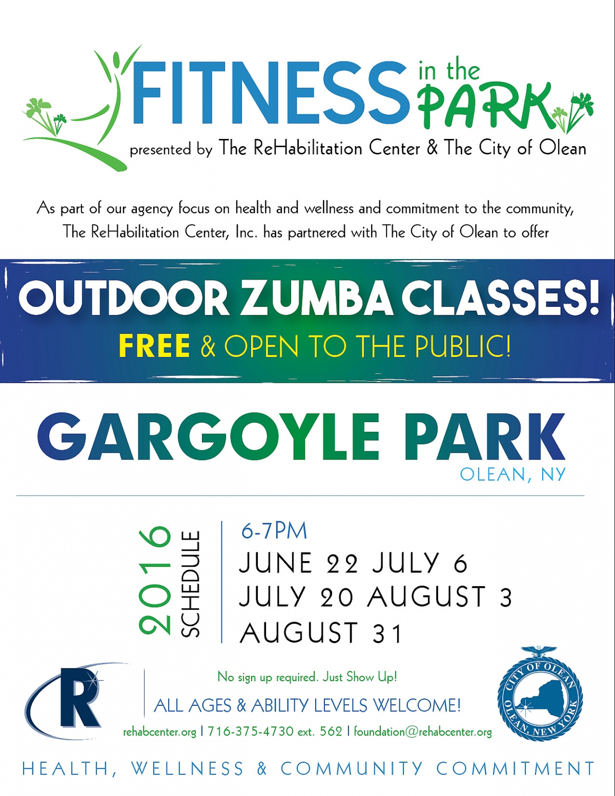 2016 Fitness in the Park - Free Outdoor Zumba Classes at Gargoyle Park