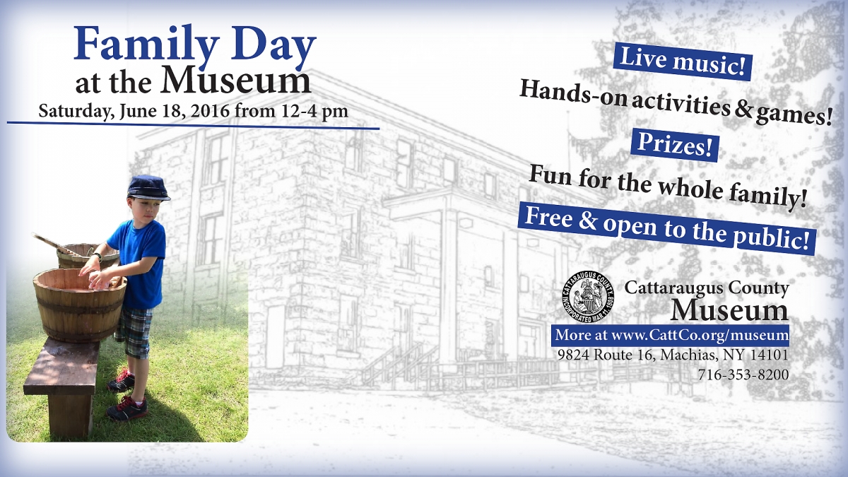 Family Day at the Museum on June 18, 2016 from 12-4 pm