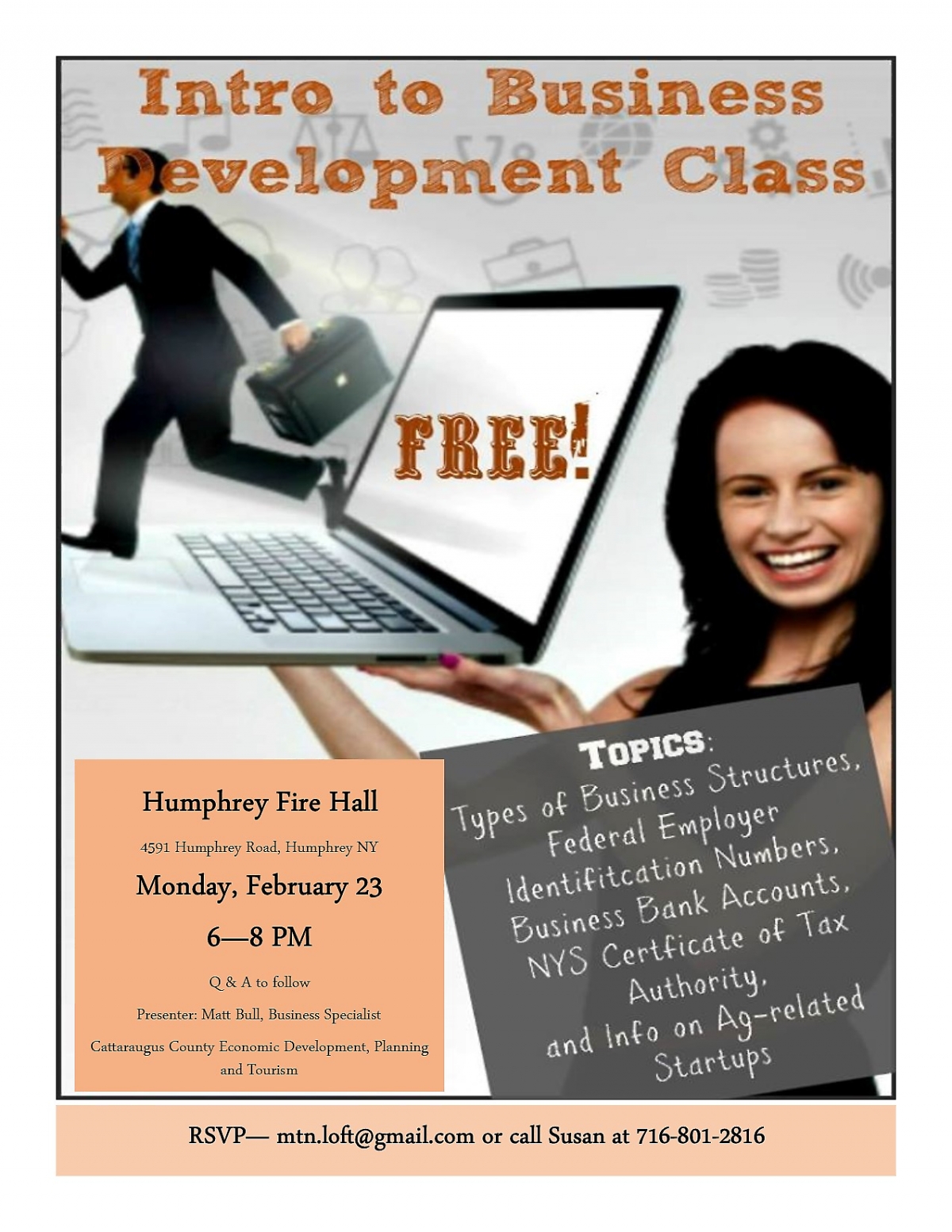 Intro to Business Development class on Feb.23, 2015