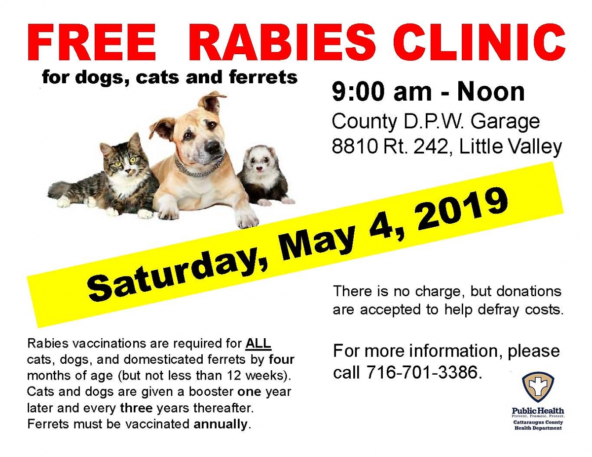 May 2019 Rabies Clinic Flier