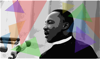 Martin Luther King Jr "I have a dream" from OpenClipArt.org