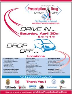 Poster for Western New York - National Prescription Drug Drop Off day