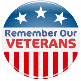 'Remember our Veterans' button